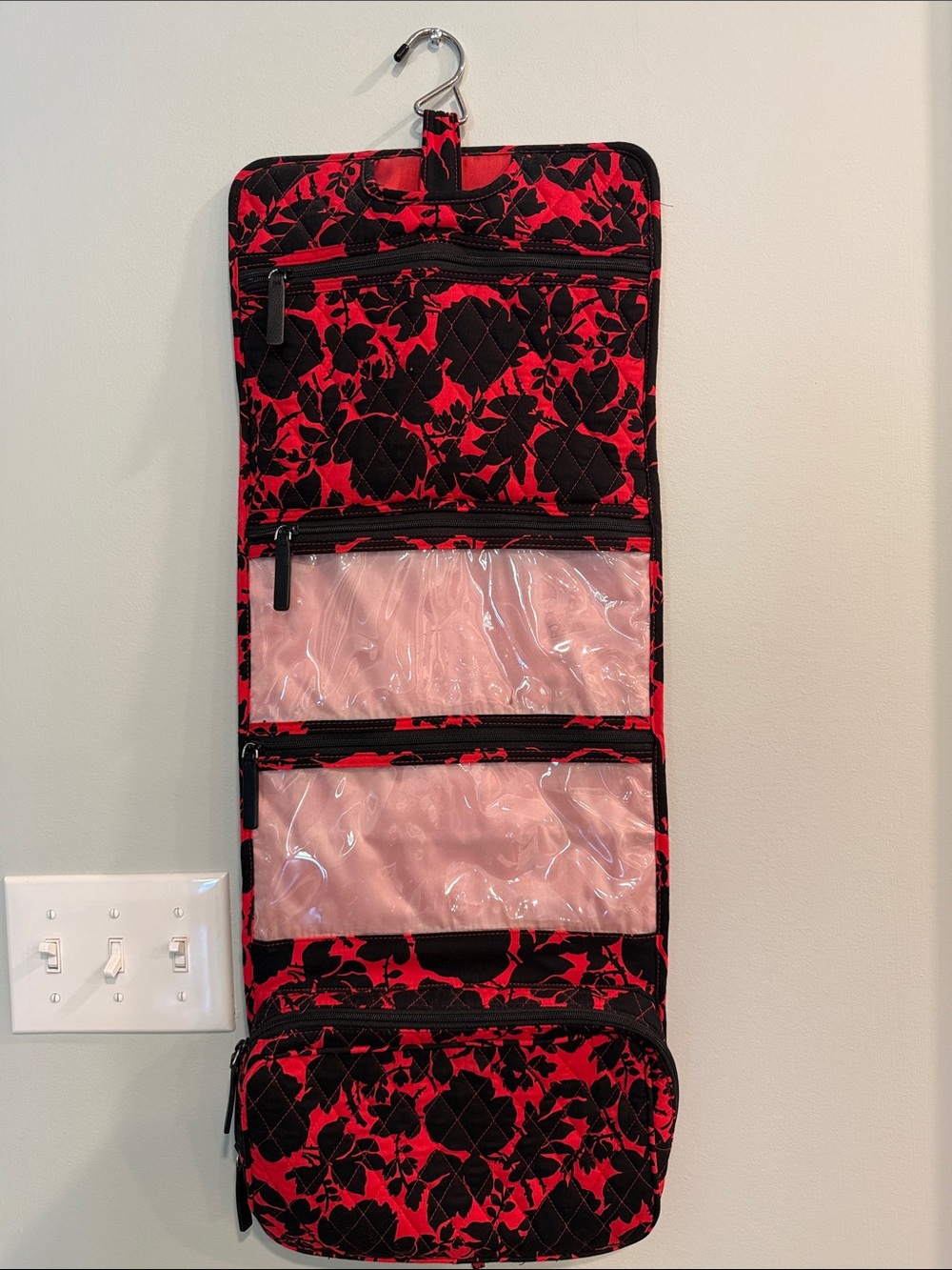 Vera Bradley Quilted Organizer in Bright Red